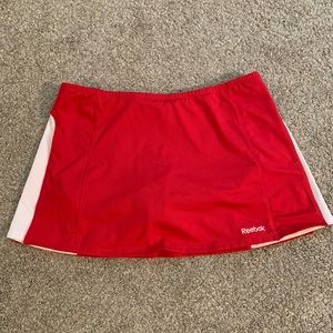 Red Reebok y2k athletic skort